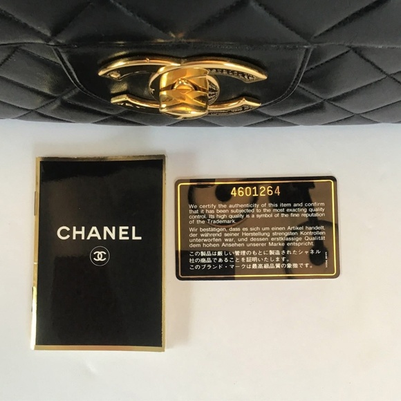 CHANEL XL 24K Gold Plated Single Flap Bag Lambskin - Picture 4 of 10